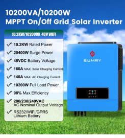 Inversor Solar Hbrido 10.2KW 48v 48v160a 220v