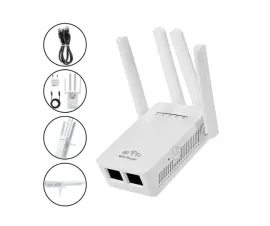 Repetidor Wifi 4 Antenas Amplificador De Sinal